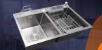 2 Drain Kitchen Sink Double Bowl for Modern Homes and Households