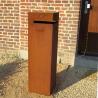 Buy cheap Custom Modern Standing Residential Curbside Rusty Corten Steel Letter Box from wholesalers