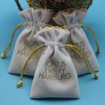Velvet Drawstring Drawstring Jewelry Pouch , Drawstring Christmas Gift Bags