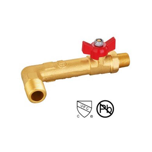 Buy cheap Brass Hose Bibb Ball Valve Male And Female Threaded Brass Valve With Aluminum Alloy Handle from wholesalers