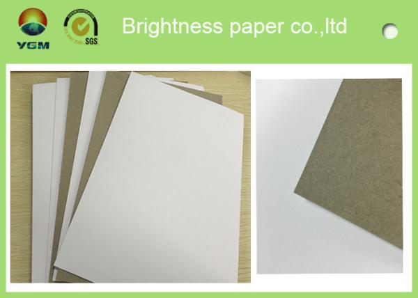 High Bulking Large Flat Cardboard Sheets , White Black Paper Board For