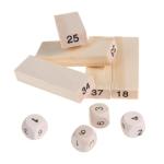 Digits Domino Wooden Building Blocks Toy Tower Stacking Game