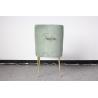 Buy cheap Event wedding single chair wooden chair with velvet stainless steel legs chair from wholesalers