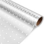 White Dot OPP Cellophane Candy Wrappers 3mils For Flowers Bouquet