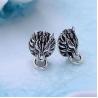 Buy cheap 925 Black Silver Lion Unisex Design Stud Earrings(XH056786W) from wholesalers