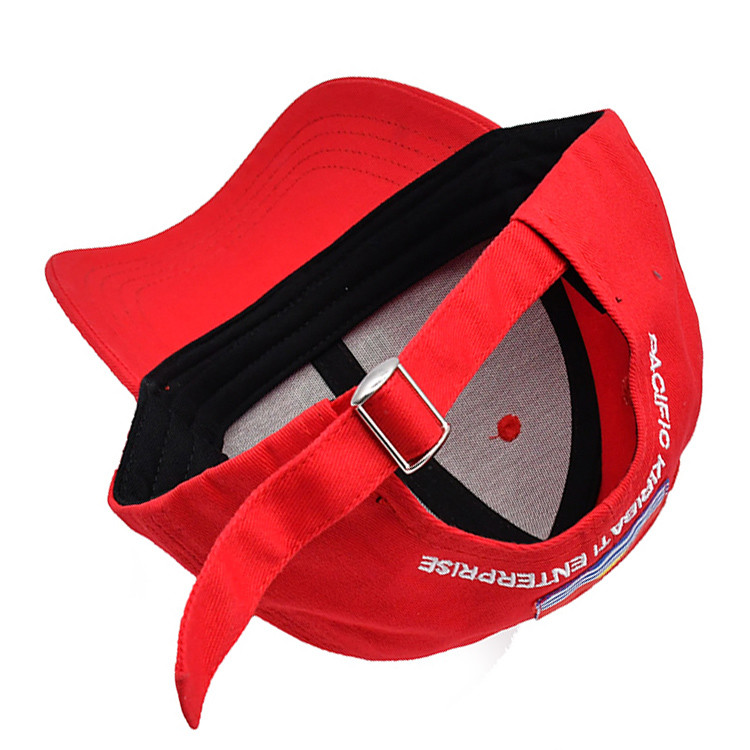 Constructured 6 Panel Baseball Cap With Curved Visor Custom Logo