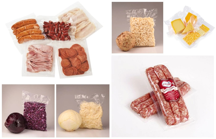 Fruit And Vegetables Tube Lay Flat Vacuum Nylon Bag PA Co Extrusion