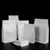 Buy cheap White kraft paper Flat Bottom zipper bag food grade packaging bag from wholesalers
