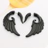 Buy cheap Trendy Wings Earrings for Women Black Angle Feather Drop Earring Ear Plugs Punk Patry Earring Jewelry from wholesalers