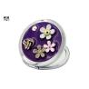 Buy cheap Flower Engraved Handbag Compact Mirror , Mens Cosmetic Compact Mirror from wholesalers