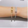 Buy cheap belt buckle design diamond a bracelet silver stainless steel Nail series bangles from wholesalers