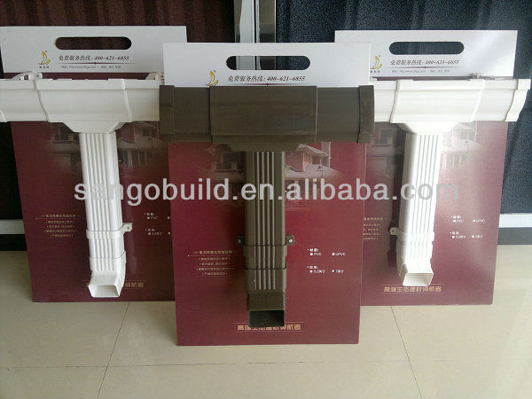 K type pvc rain gutter with all fittings