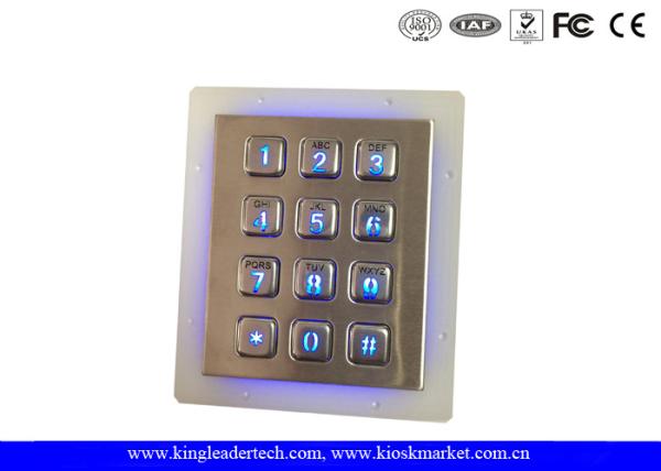 Buy cheap IP65 Rated Stainless Steel Keypad 3x4 Keypad for Access Control System from wholesalers