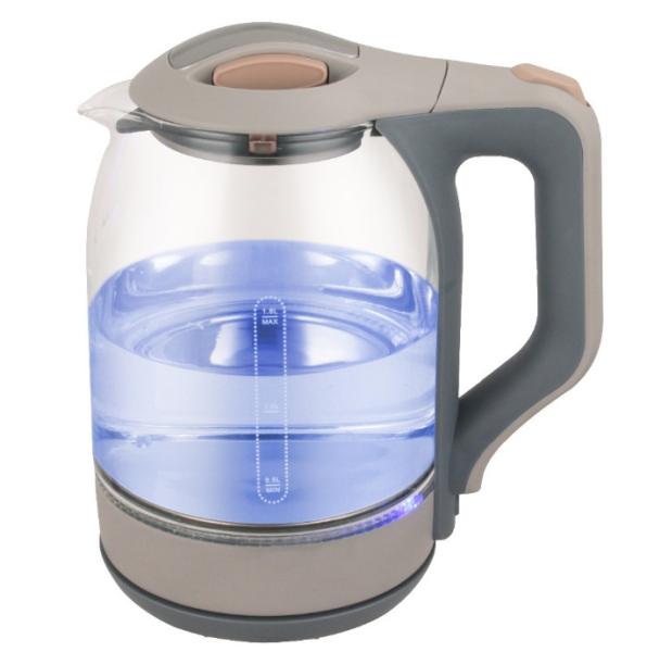 Buy cheap Fast Boiling Clear Glass Electric Kettle Electric Tea Kettle 360 Degree Rotational Base from wholesalers