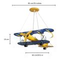 Kids Room Lamp For Children Chandelier E27 Airplane Hanging Lamp ceiling lights