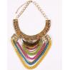 Buy cheap European and American big exaggeration metallic punk retro clavicle short necklace from wholesalers