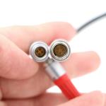 Right Angle 4 Pin Arri Power Cable 5 Pin ARRI LCS To LBUS For Arri WCU4 Camera