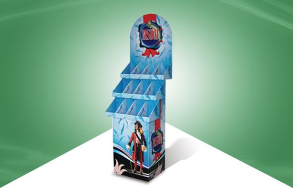 Buy cheap Promotional Shop Product floor standing display units , Cardboard Wine Display Units from wholesalers
