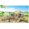 Buy cheap Multicolor Wooden Climbing Frame With Slide Backgrounds Burlywood UV Resistance from wholesalers