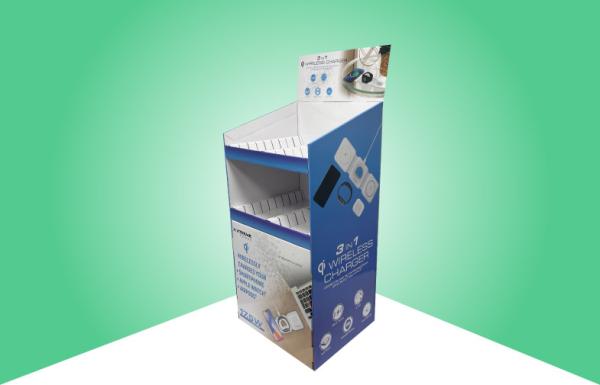 Buy cheap Walmart Cardboard Display Stands Quarter Pallet Display For Selling Wireless Chargers from wholesalers
