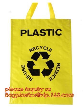Factory custom recyclable folding laminated pp non woven bag shopping with heat transfer printing non woven fabric carry