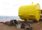 Dia 2100 X Length 2750 Yellow Steel Mooring Pontoon For Mooring The Ship