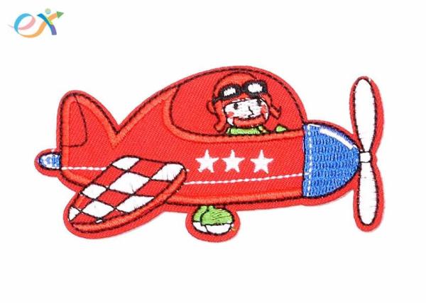 Buy cheap Event Theme Embroidery Badges Aeroplane Aircraft Embroidery Clothing Patches from wholesalers