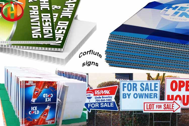1500gsm Corrugated Plastic Sign Boards Weather Resistant Corona Treated
