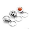 Buy cheap New creative gift product golf football basketball rotary metal keychain keyrings from wholesalers