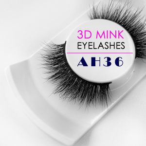 Lightweight Mink False Lashes , Natural Black Private Label Mink Lashes
