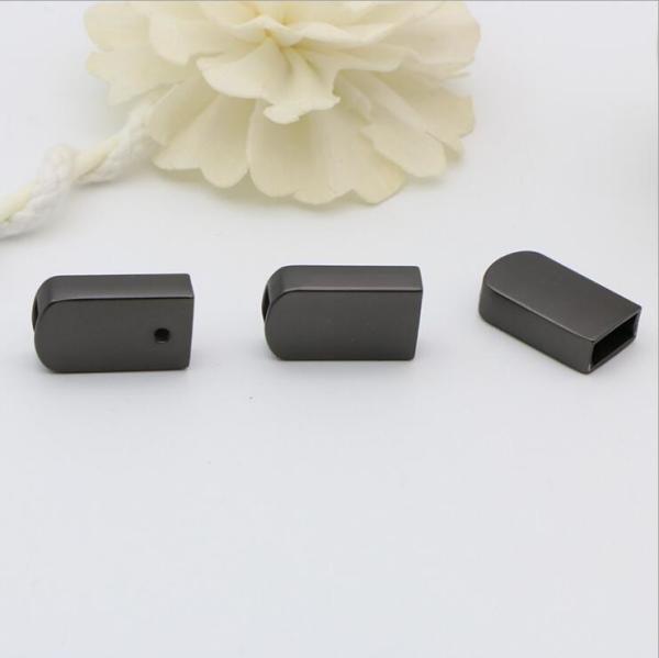Buy cheap Custom Made Handbag Metal Accessories Gunmetal Color Rope End Clip Cord Stopper from wholesalers