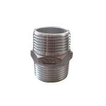 Stainless Steel 201 304 316 Casting Hexagon Nipple Double Ferrule Pipe Fittings