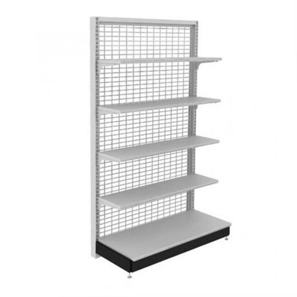 Buy cheap Metal Retail Store Display Stand Metal Wire Mesh Grid Display Shelving Rack from wholesalers
