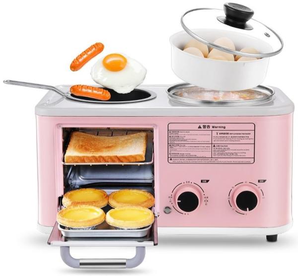 Buy cheap 3 In 1 Electric Oven Breakfast Maker Pink Coffee Maker Multi Functional from wholesalers