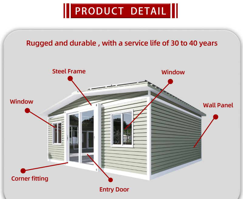 20 Ft Folding Living Container Expandable Home with Customized Color Customization