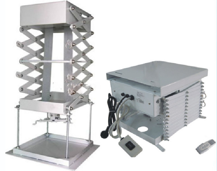 Adjustable 1m to 3m Electric Projector Ceiling Mount Cross-Cutting Structure and Dual Seat Belts