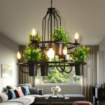 Retro Industrial Individual Creative Chandelier Table Sunshine Room Flower Shop