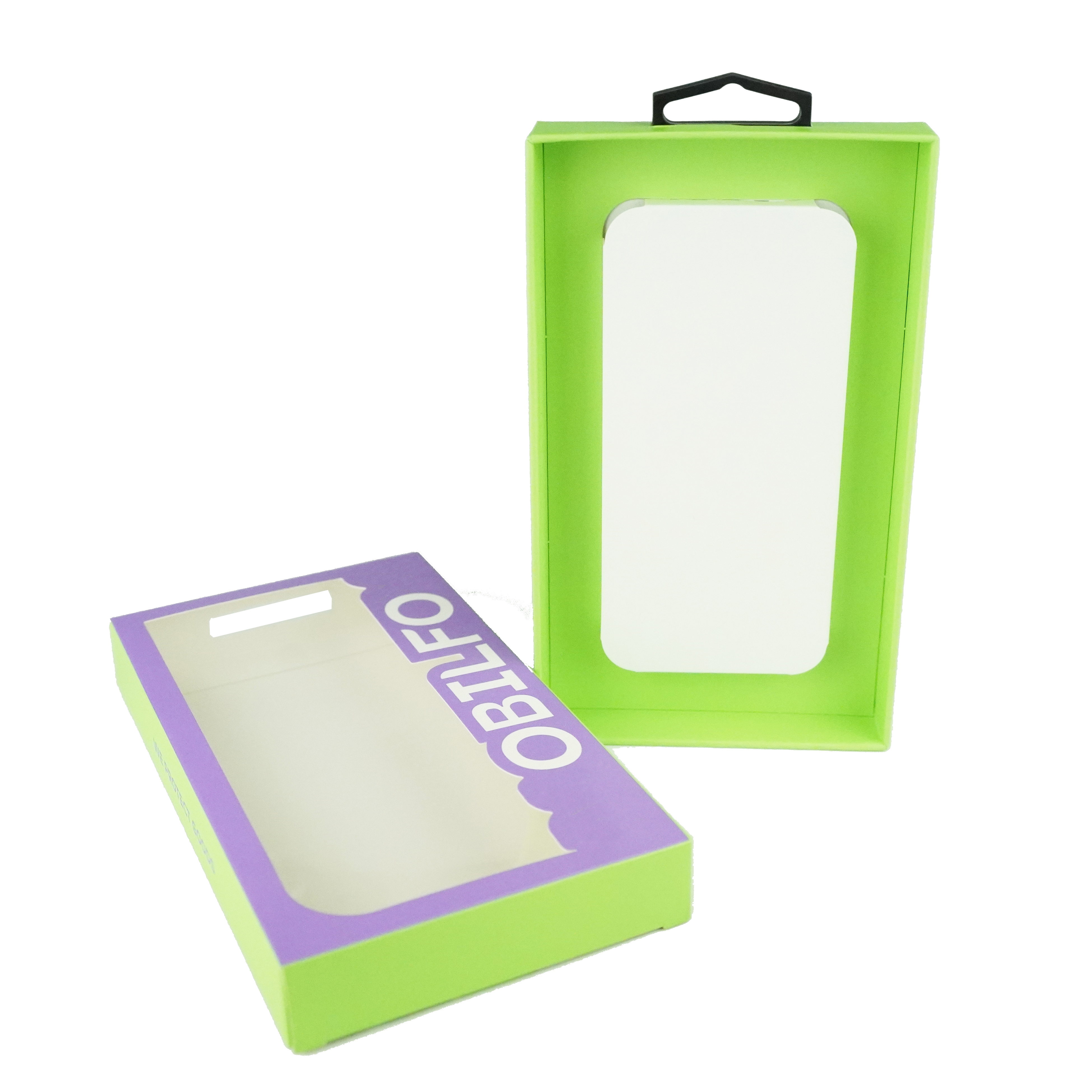 Custom Printed Logo Electronic Packaging With Hanger Cardboard Phone Case Packaging Box