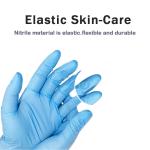 Textured 3.5 Mil Hospital Disposable Blue Nitrile Exam Gloves Anti Slip