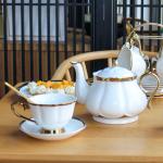 Sustainable Luxury Gold Rim Porcelain Espresso Cappuccino Turkish Coffee Tea Cup