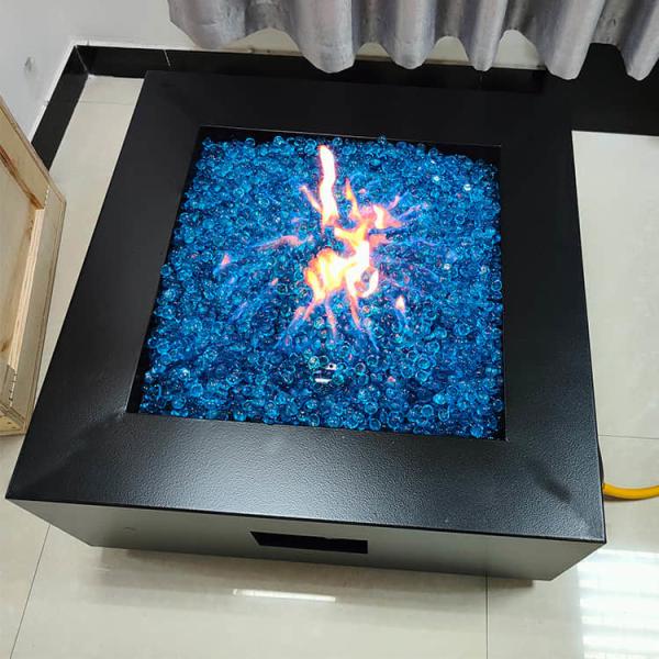 Buy cheap 40000 BTU Garden Gas Fire Pits 0.4m Corten Steel Gas Fire Pit Set from wholesalers