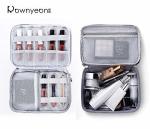 3 Layers Waterproof Cosmetic Organizer Bag Beauty Travel Case With Dividers