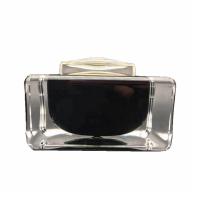 Buy cheap 50ml 1oz Black Cosmetic Cream Jar Square Luxury Acrylic Material Portable product