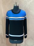 Stockpapa 2 Colors Casual Ladies Striped Sweater For Winter