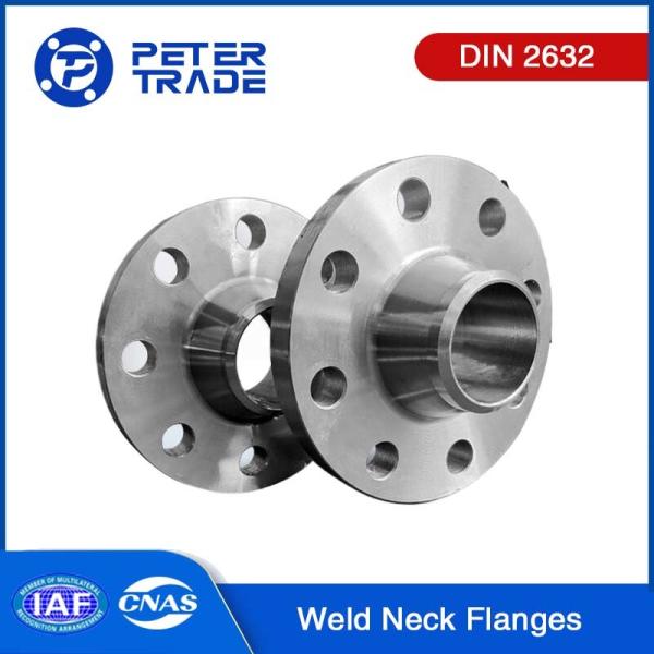 Buy cheap DIN 2632 Q235 / A105 / A694 F42 Carbon Steel and Stainless Steel Weld Neck Flange PN10 WNRF A105 SS304 DN10-DN3000 from wholesalers