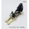 Buy cheap Cat trinket jewelry box metal cat figure bejeweled box cat enamel trinket box from wholesalers
