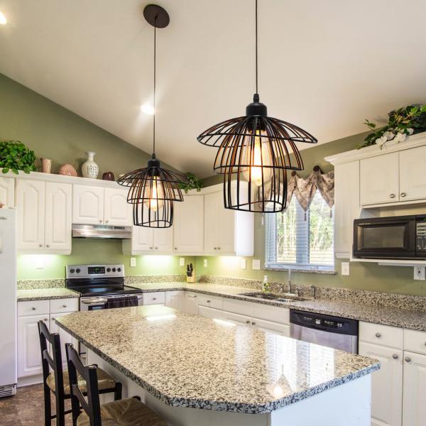 Retro Loft Pendant Lamps Indoor E27 Metal Guard Restaurant Lamp Decoration Iron