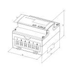 Better than Class1.0 EM537 3*133/230V 3*230/400V 3 Phase 4 Wire Energy Meter Sub