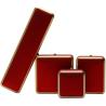 Buy cheap Custom Plastic Spray Painted Square Luxury Necklace Ring Red LED Jewelry Box Handmade from wholesalers