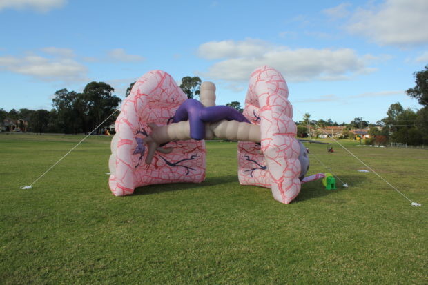 Giant Inflatable Lung Model Advertising For Medical Exhibition Events